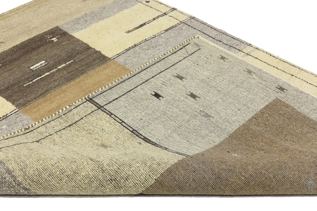Multicolored Tribal 5'2X7'5 Indo-Gabbeh Oriental Rug - 18