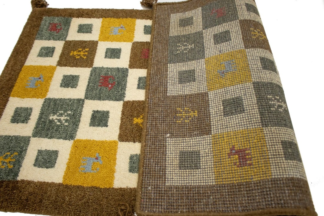 Multicolored Tribal 2X4 Indo-Gabbeh Oriental Rug - 11