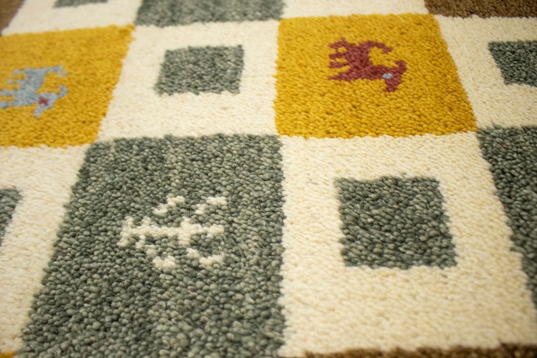 Multicolored Tribal 2X4 Indo-Gabbeh Oriental Rug - 8