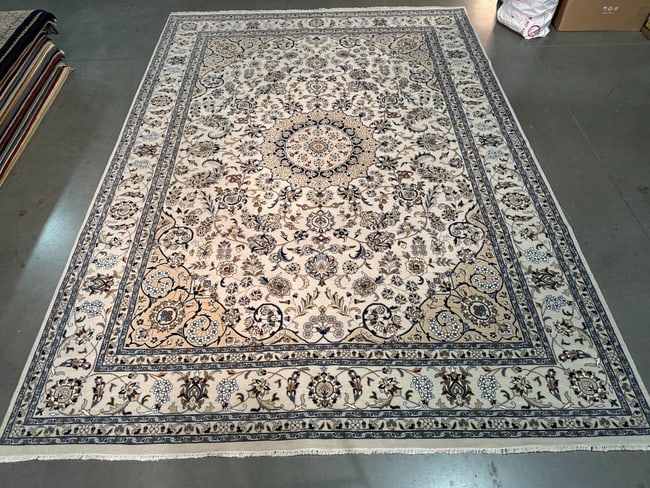Fine Silk &Wool Nain Rug 8x10 (1 of 10)
