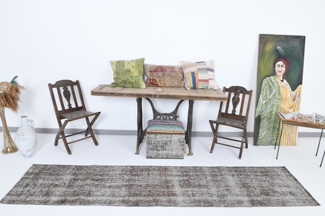 2'2'' x 9'7'' Turkish Handmade Kilim Rug - 18287 - 2