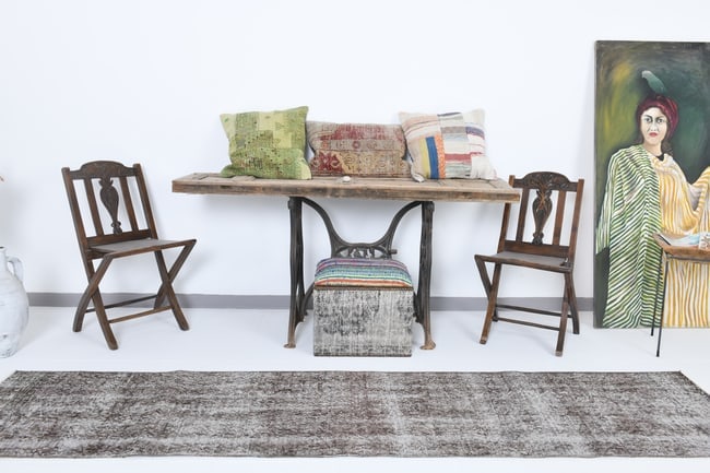 2'2'' x 9'7'' Turkish Handmade Kilim Rug - 18287 - 3