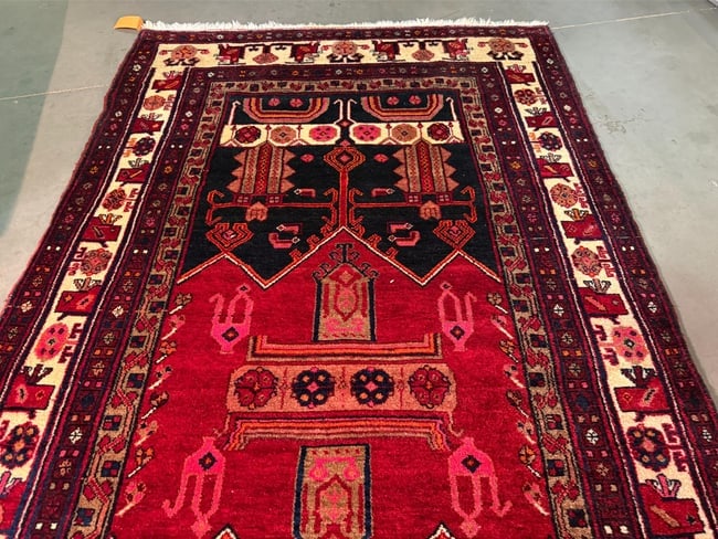 Stunning Persian Hamedan Rug 5x9.7 - 4