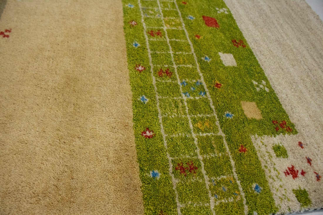 Multicolored Tribal 5X8 Indo-Gabbeh Oriental Rug - 10