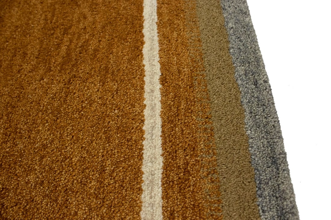 Rust Orange Tribal 4X6 Indo-Gabbeh Oriental Rug - 11