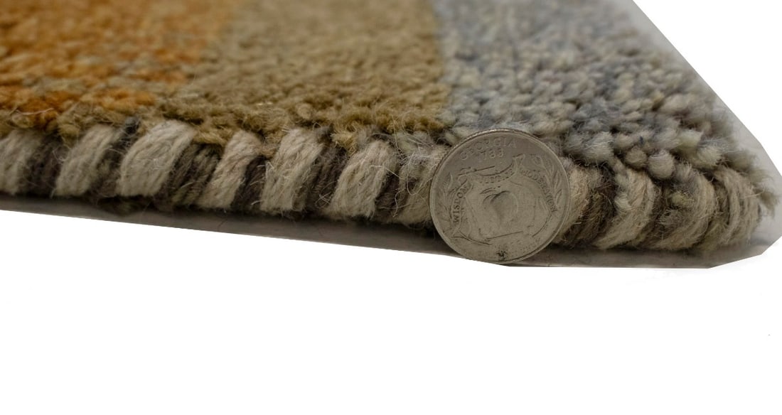 Rust Orange Tribal 4X6 Indo-Gabbeh Oriental Rug - 14