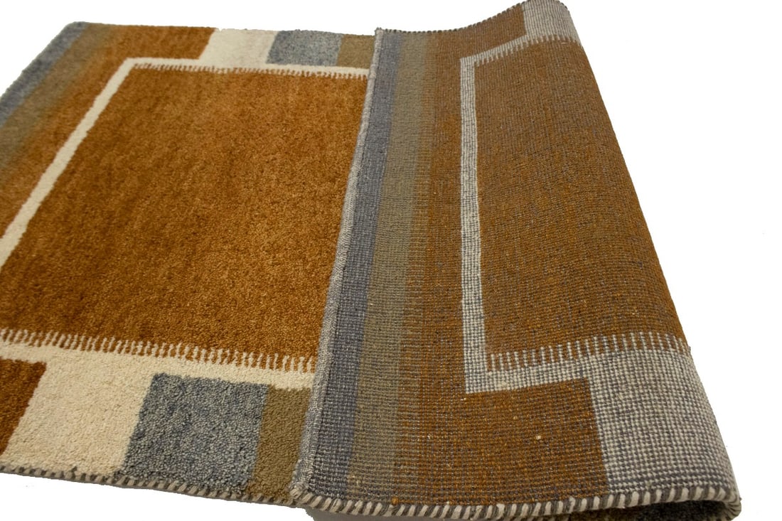 Rust Orange Tribal 4X6 Indo-Gabbeh Oriental Rug - 15
