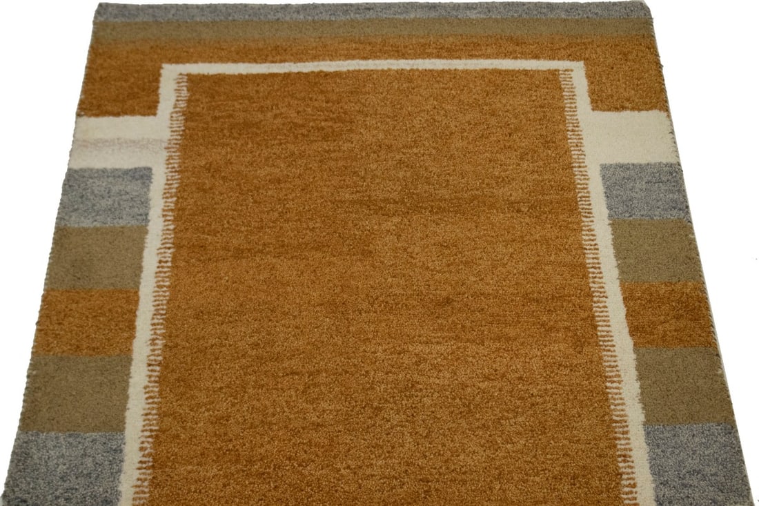 Rust Orange Tribal 4X6 Indo-Gabbeh Oriental Rug - 5