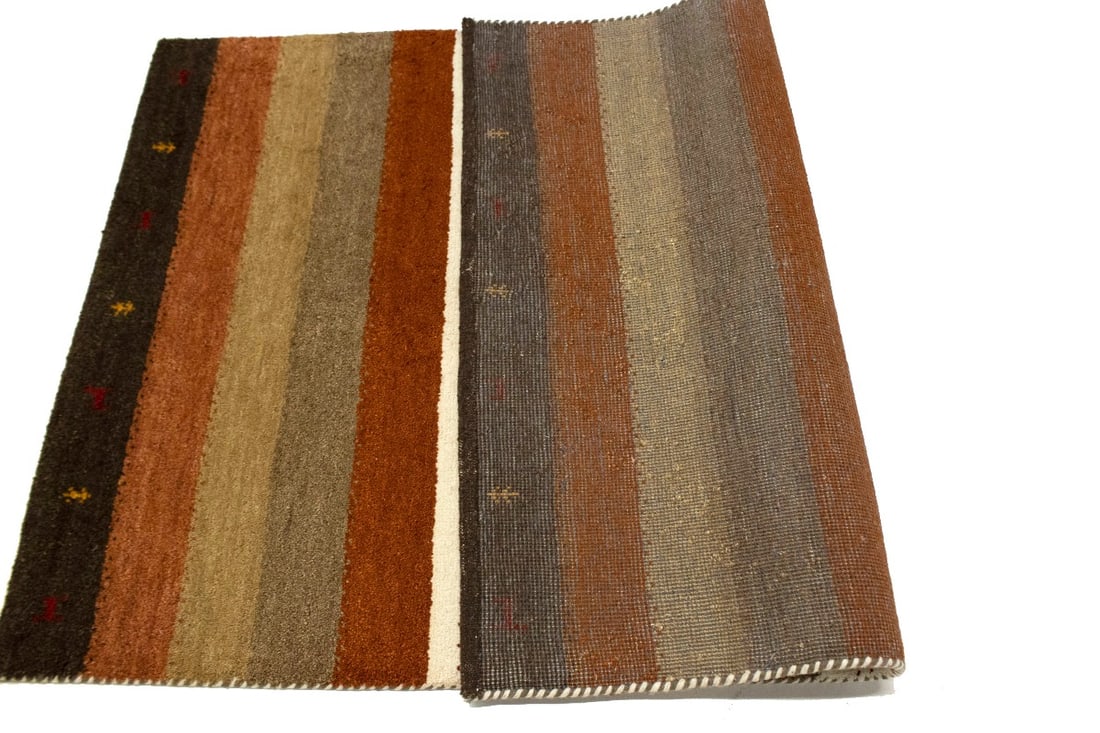 Multicolored Tribal 4X6 Indo-Gabbeh Oriental Rug - 13