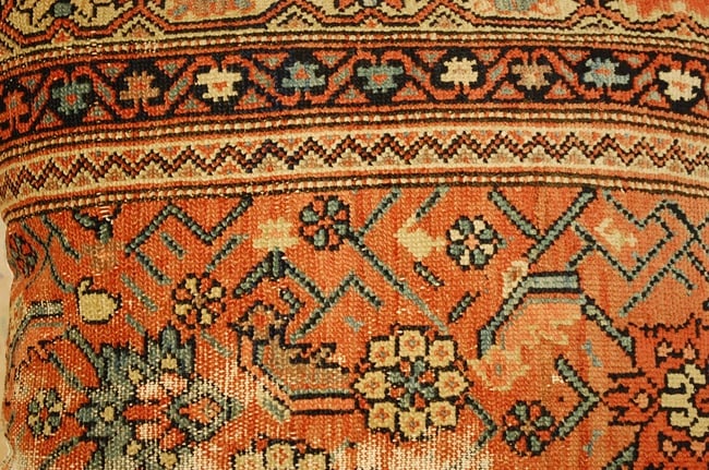 Hand-Made Pillow Cushion Rug 1'3" x 2' - 2