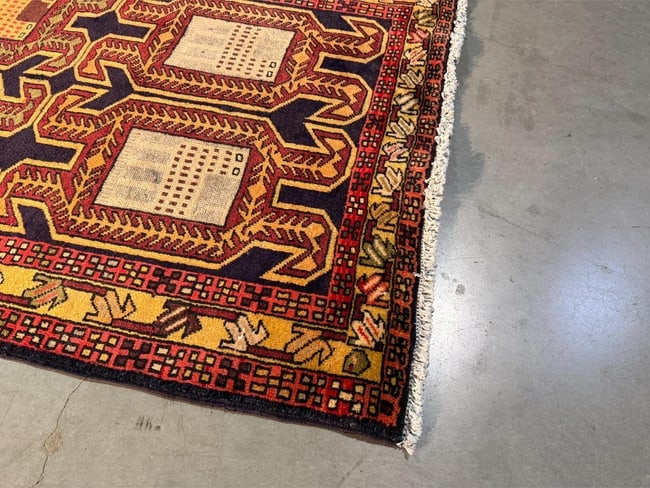 Stunning Persian Hamedan Rug 3.6x9.7 - 9