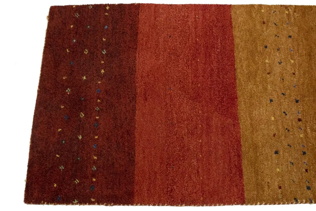 Multicolored Tribal 2'5X8'4 Indo-Gabbeh Oriental Runner Rug - 11