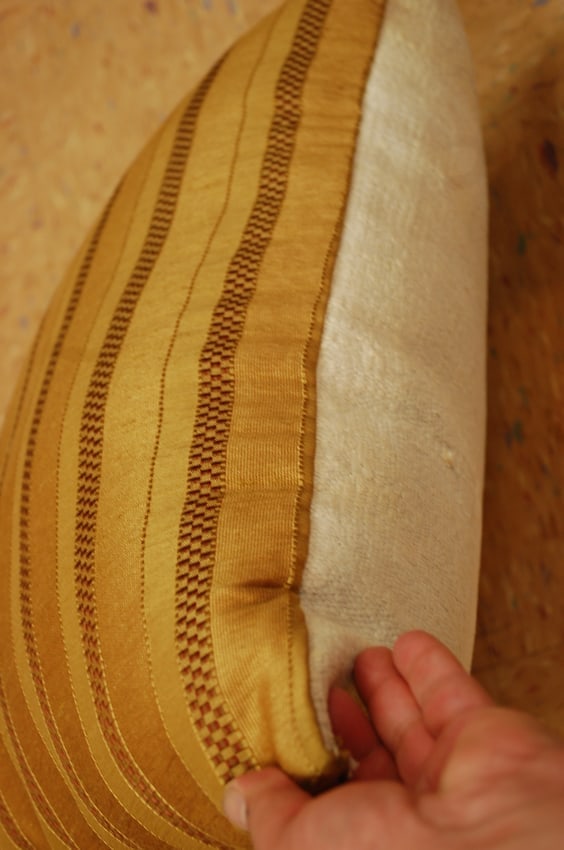 Hand-Made antique rug Pillow Cushion Rug 1'2" x 1' 8" - 3