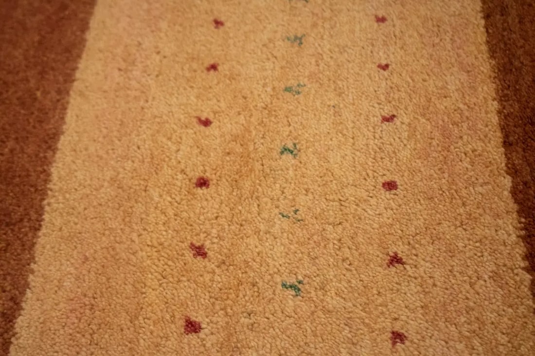 Multicolored Tribal Stripes 7X10 Indo Gabbeh Oriental Rug - 8