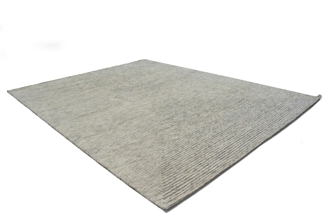 Cream Geometric 8X10 Oriental Modern Rug - 13