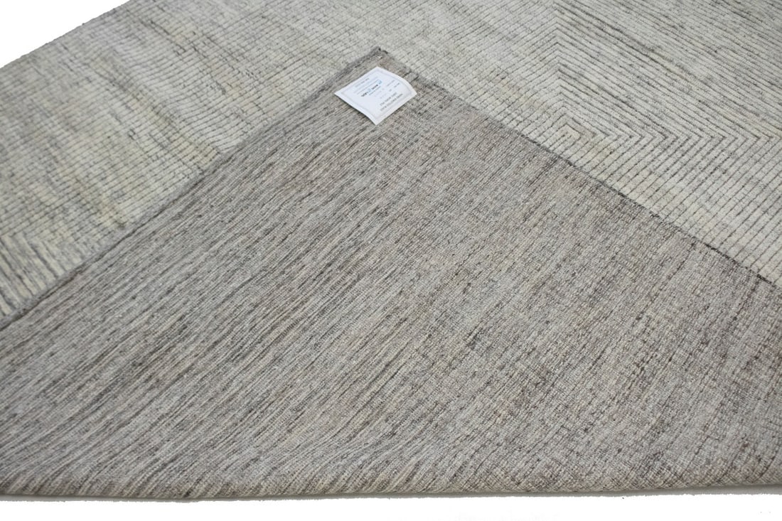 Cream Geometric 8X10 Oriental Modern Rug - 15