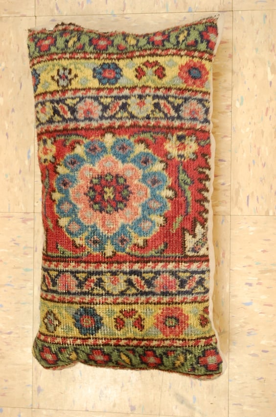 Hand-Made Pillow Cushion Rug 1'2" x 1' 8" - 2