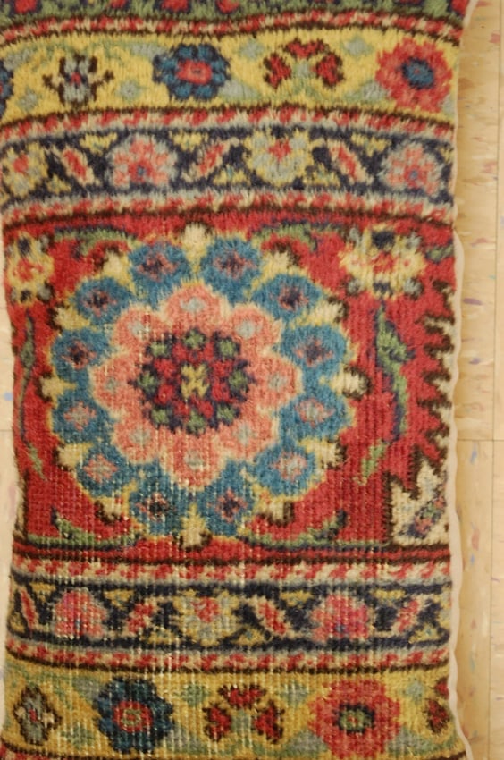 Hand-Made Pillow Cushion Rug 1'2" x 1' 8" - 4