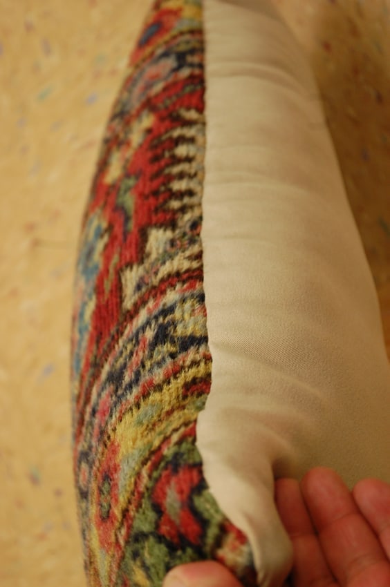 Hand-Made Pillow Cushion Rug 1'2" x 1' 8" - 5