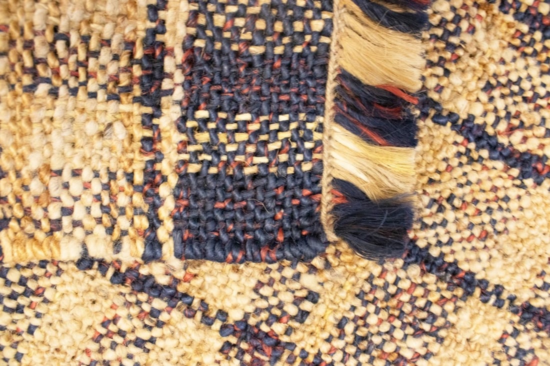 Flat-Weave Wool Jute 2X3 Sumak Modern Rug - 10
