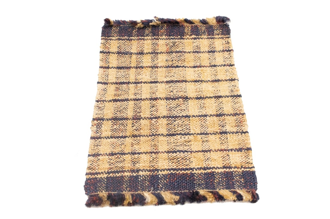 Flat-Weave Wool Jute 2X3 Sumak Modern Rug - 3