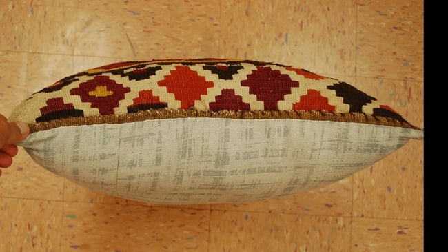 Hand-Made Pillow Cushion Rug 1'6" x 1' 8" - 4