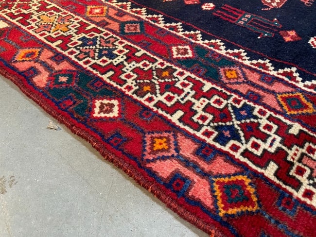 Unique Persian Afshar Rug 4.3x6.2 - 8