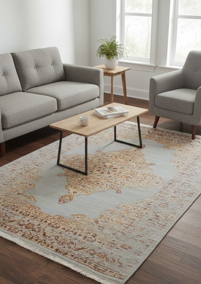 Floral Transitional 6X8 Oriental Rug - 2