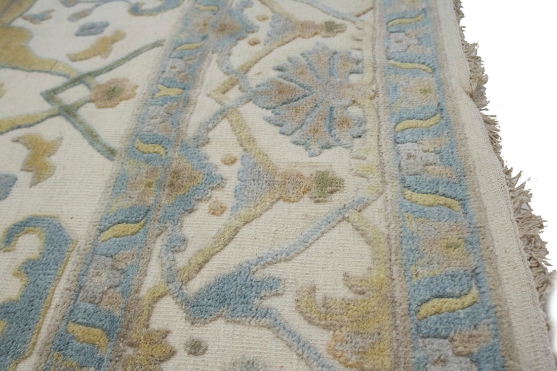 Cream Floral Traditional 8X10 Casual Oushak Oriental Rug - 12