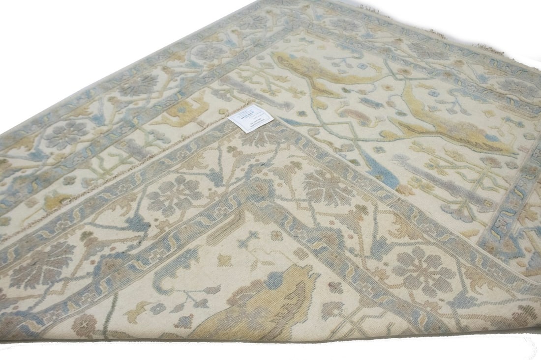 Cream Floral Traditional 8X10 Casual Oushak Oriental Rug - 17