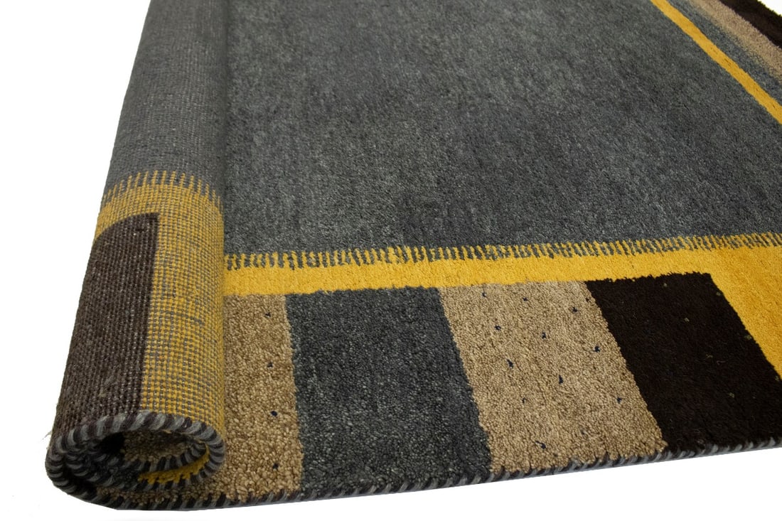 Multicolored Tribal 6X8 Indo-Gabbeh Oriental Rug - 11