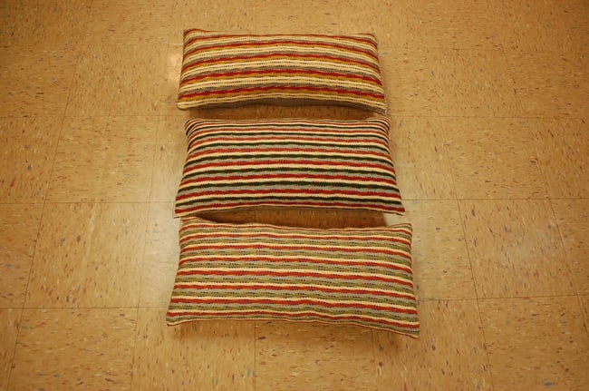 three Hand-Made antique rugs Pillow Cushion Rug 1'2" x 2' 2": Title:three Hand-Made antique rugs Pillow Cushion Rug 1'2" x 2' 2" Description:Antique detailed design hand made functional_useable pillow_cushion with exact size of 1'2" x 2' 2" the pillow is filled