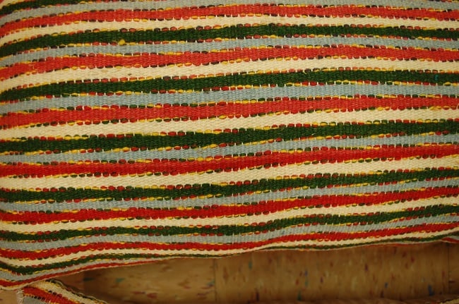 three Hand-Made antique rugs Pillow Cushion Rug 1'2" x 2' 2" - 3