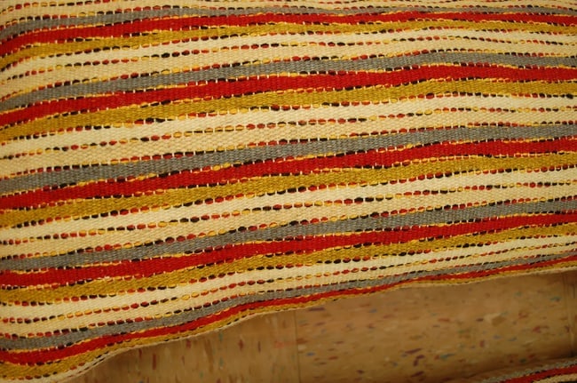 three Hand-Made antique rugs Pillow Cushion Rug 1'2" x 2' 2" - 4