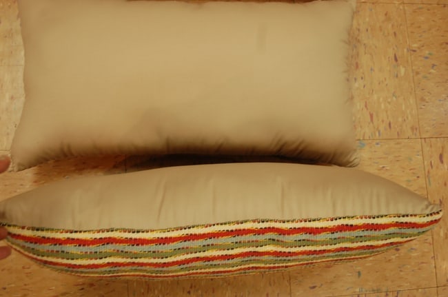 three Hand-Made antique rugs Pillow Cushion Rug 1'2" x 2' 2" - 7