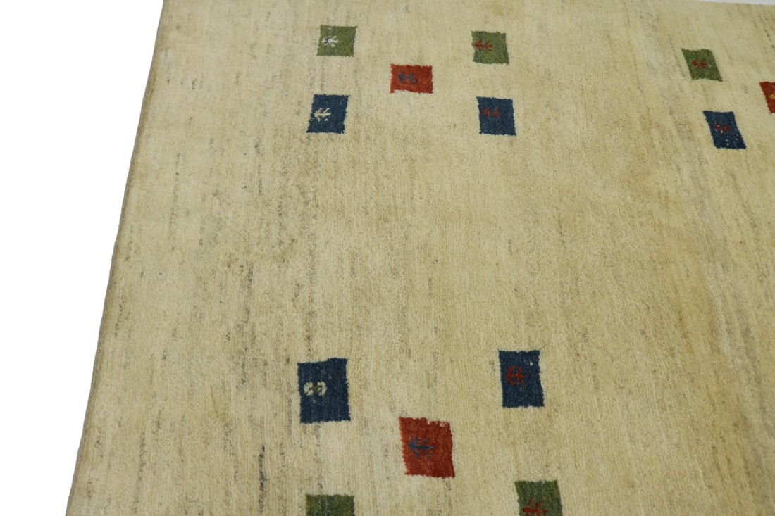 Begie Tribal 5X7 Gabbeh Persian Rug - 10