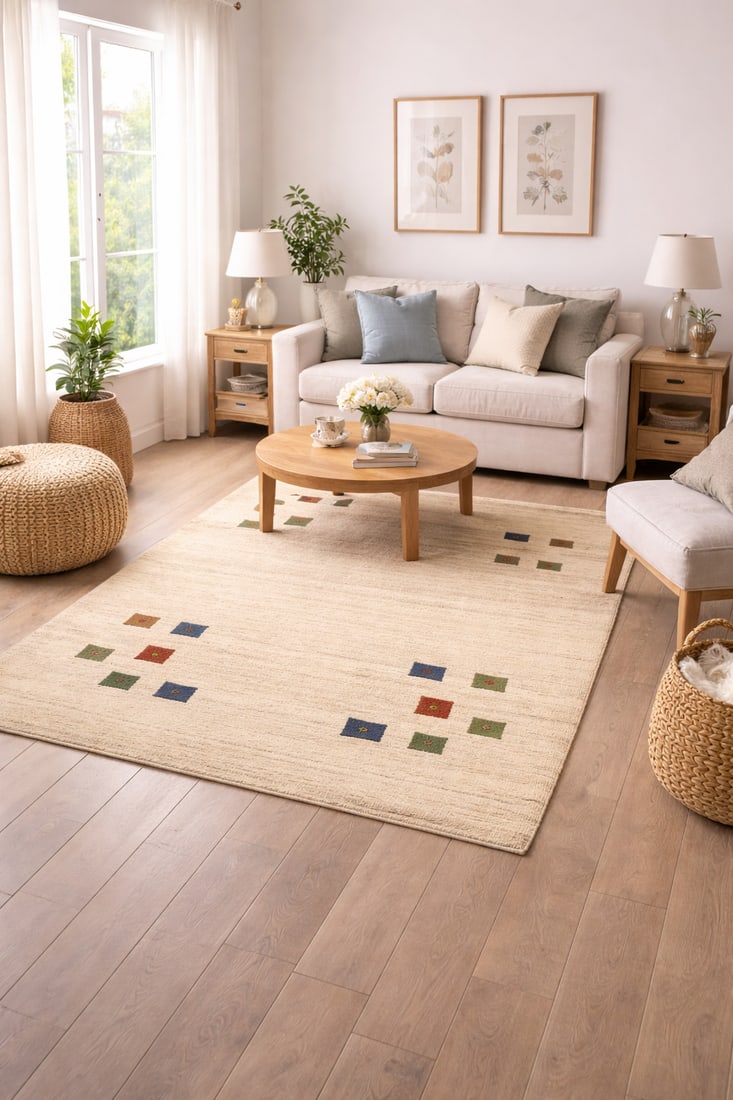 Begie Tribal 5X7 Gabbeh Persian Rug - 2