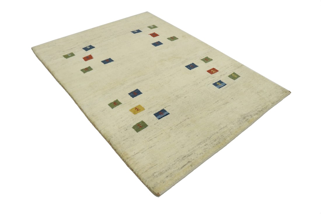 Begie Tribal 5X7 Gabbeh Persian Rug - 5
