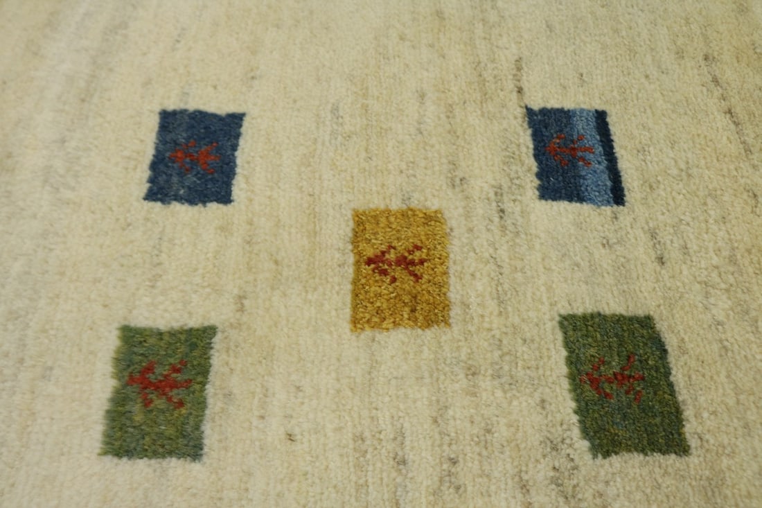 Begie Tribal 5X7 Gabbeh Persian Rug - 8