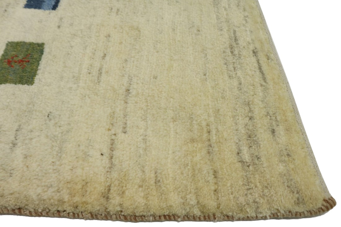 Begie Tribal 5X7 Gabbeh Persian Rug - 9