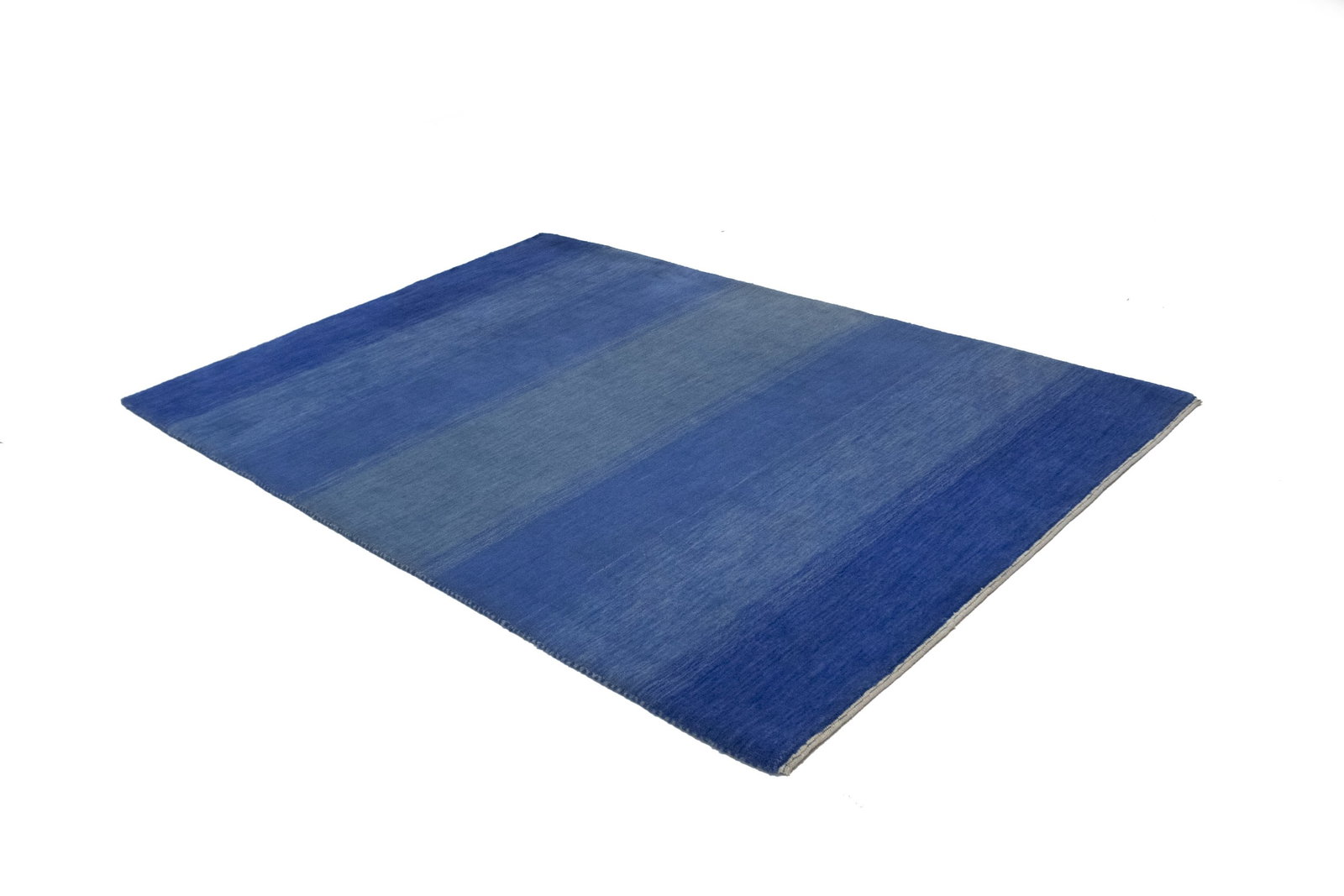 Blue Stripes Tribal 4X6 Gabbeh Persian Rug - 12