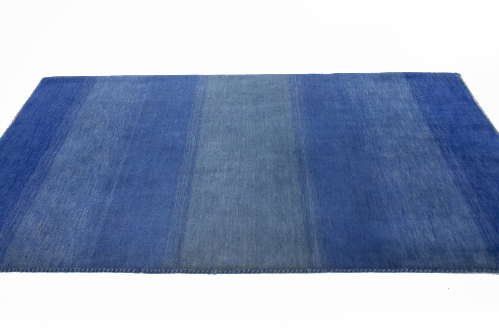 Blue Stripes Tribal 4X6 Gabbeh Persian Rug - 5