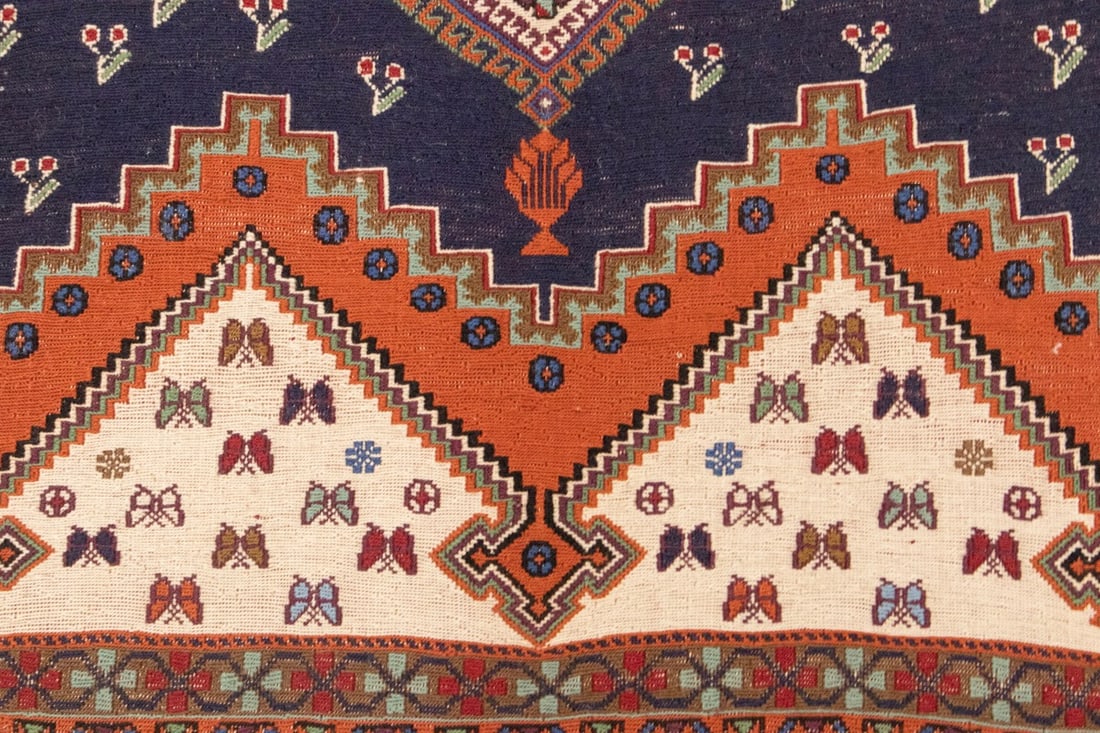 Plum Tribal 4X7 Sumak Persian Rug - 10