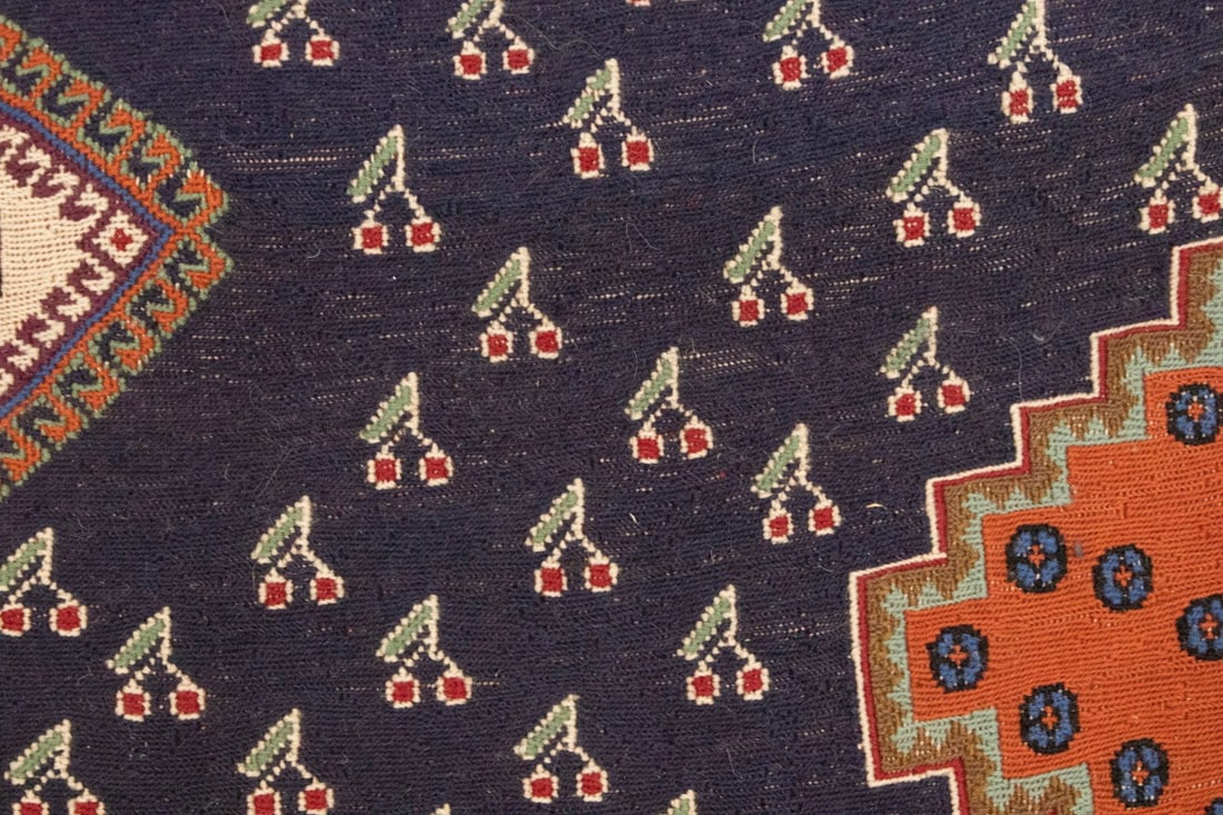 Plum Tribal 4X7 Sumak Persian Rug - 16