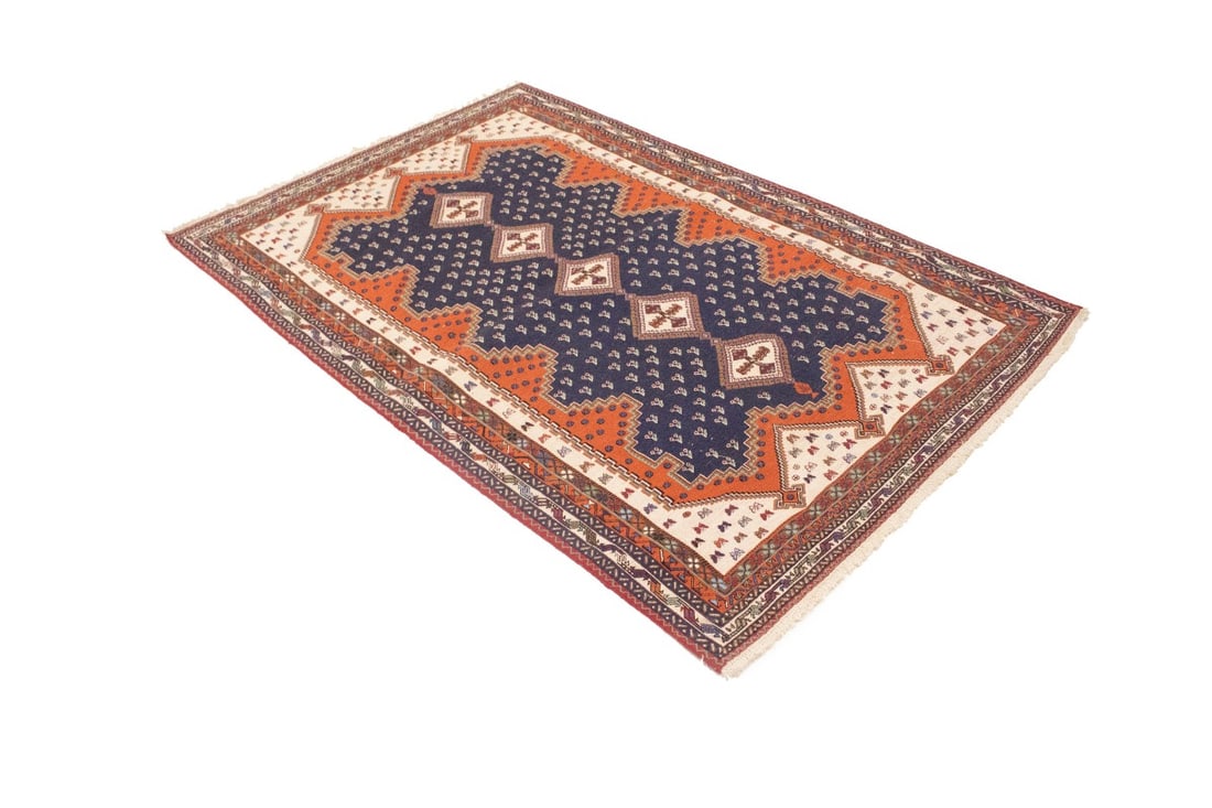 Plum Tribal 4X7 Sumak Persian Rug - 6