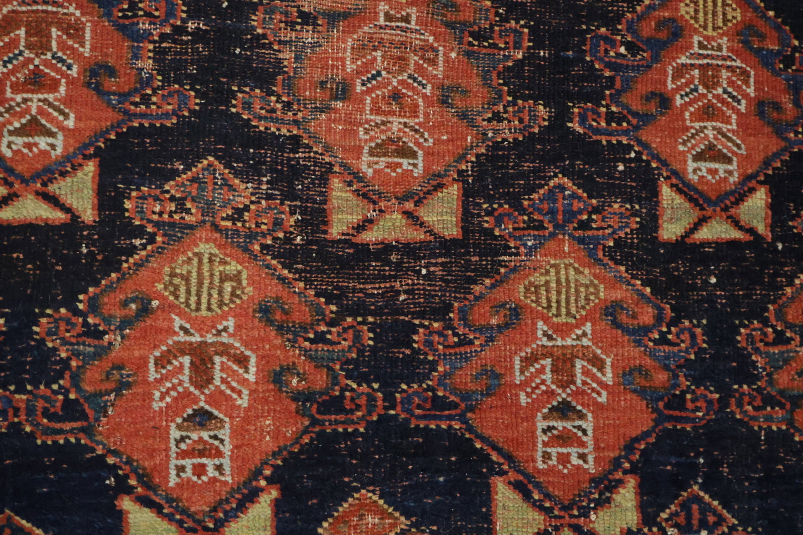 Pre-1900 Antque Bakhtiari Persian Wool Rug 5x7 - 7
