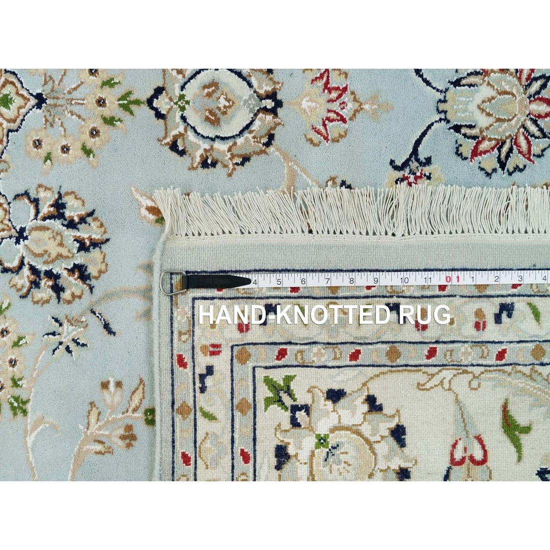 Celeste Blue, 250 KPSI, Nain with Floral Pattern - 11