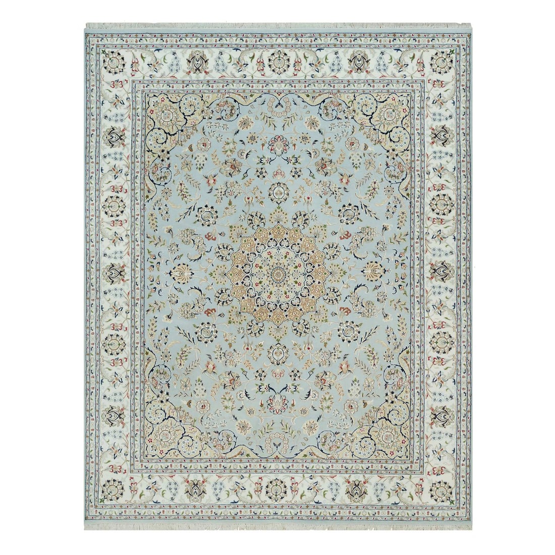 Celeste Blue, 250 KPSI, Nain with Floral Pattern (1 of 11)