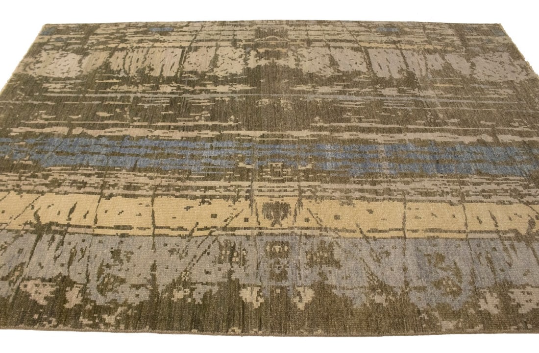 Multicolored Abstract 6X9 Modern Rug - 7