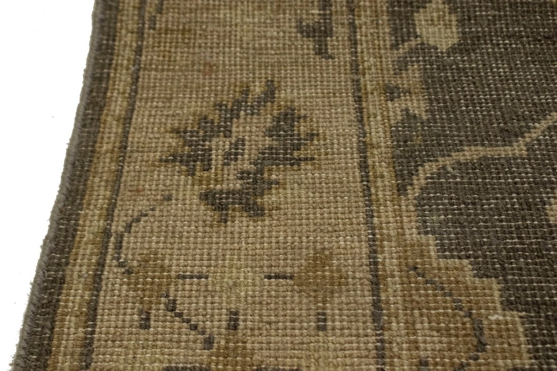 Warm Stone Floral 4X6 Oushak Chobi Oriental Rug - 13